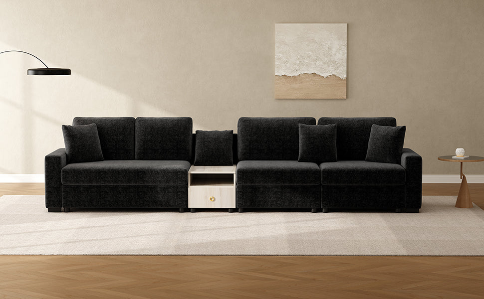 Modern Sofa Couch 132.5" Modular Sofa