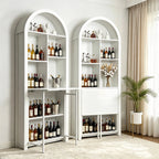 Folding Craft Desk with Storage Shelves