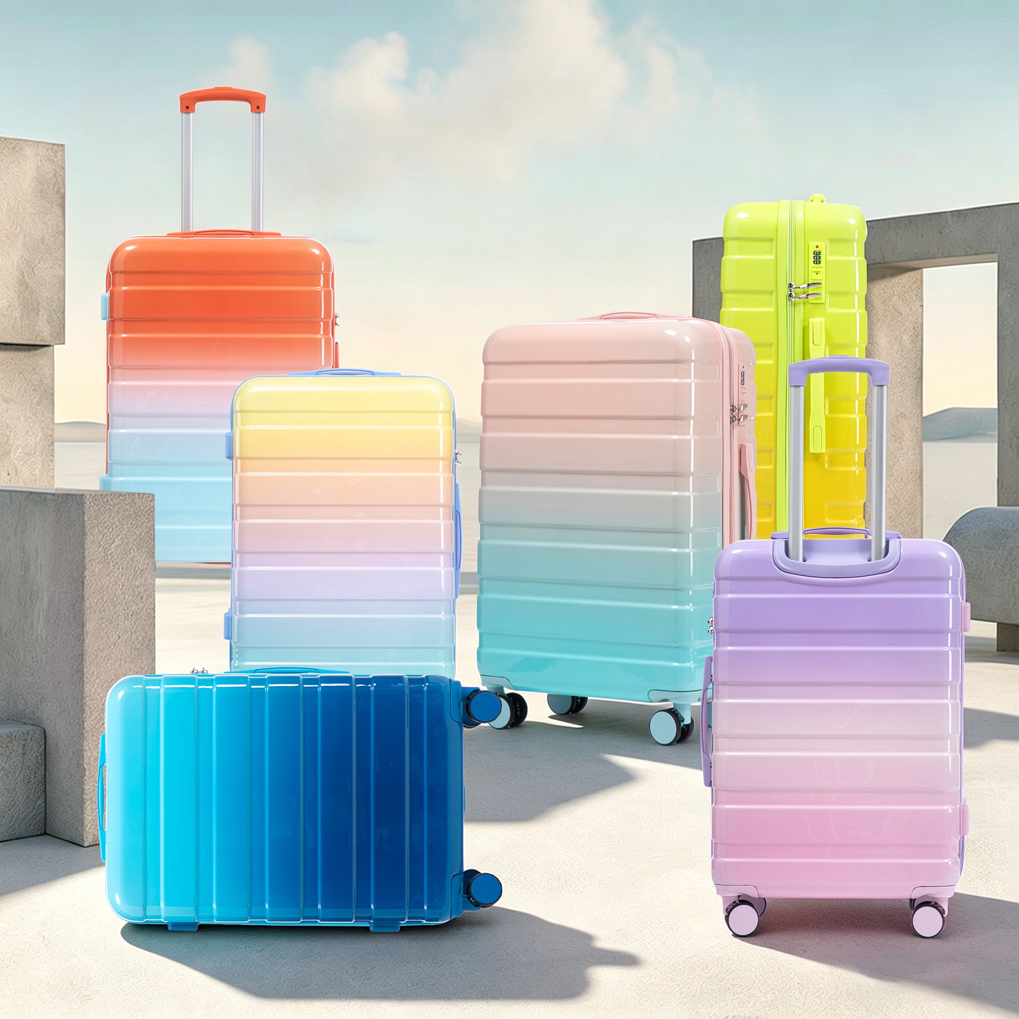20"/24"/28" 3-Piece Hard Case Luggage Set
