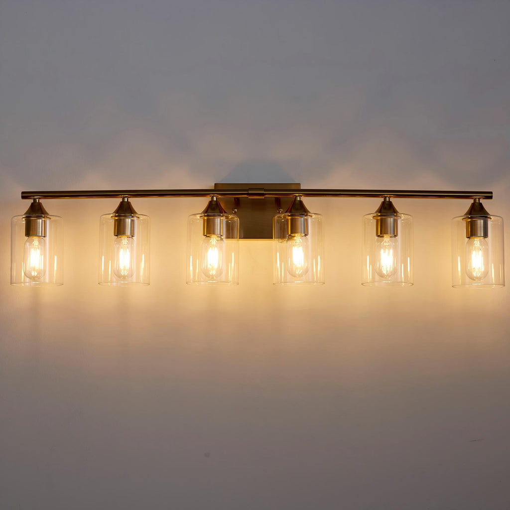 6-Light Brushed Bathroom Vanity Wall Light