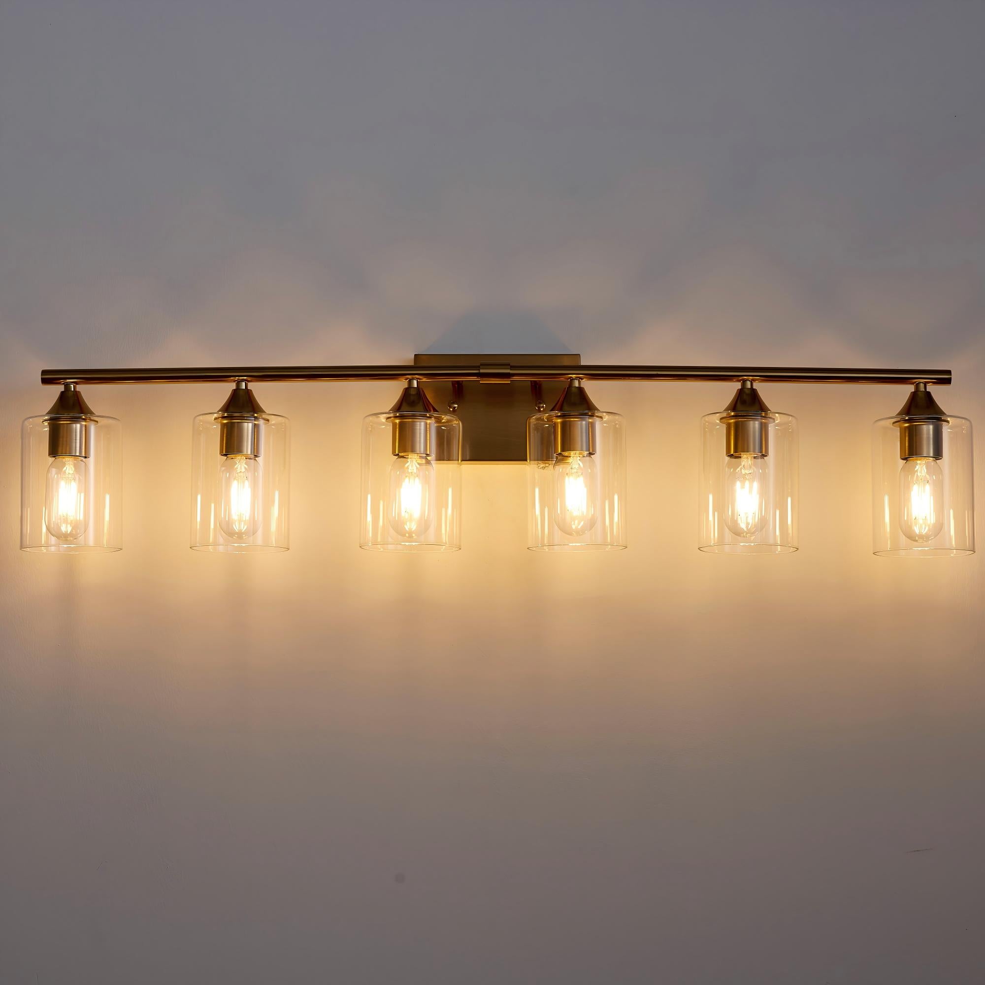 6-Light Brushed Bathroom Vanity Wall Light