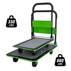 Flatbed Cart with 330lbs Heavy Duty Capacity