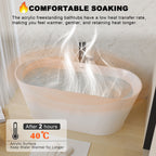 55" Acrylic Freestanding Bathtub
