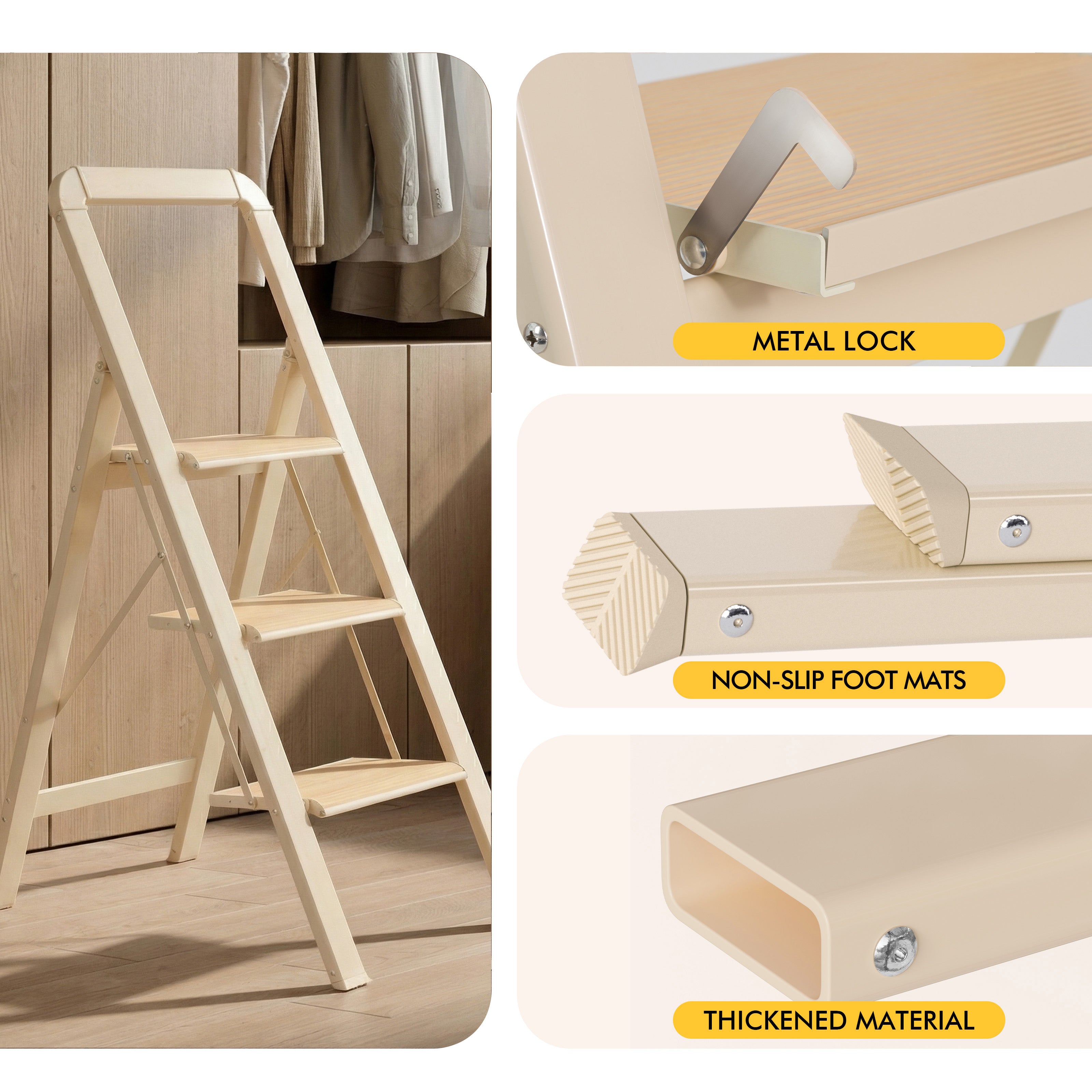 3 Step Ladder Folding Step Stool