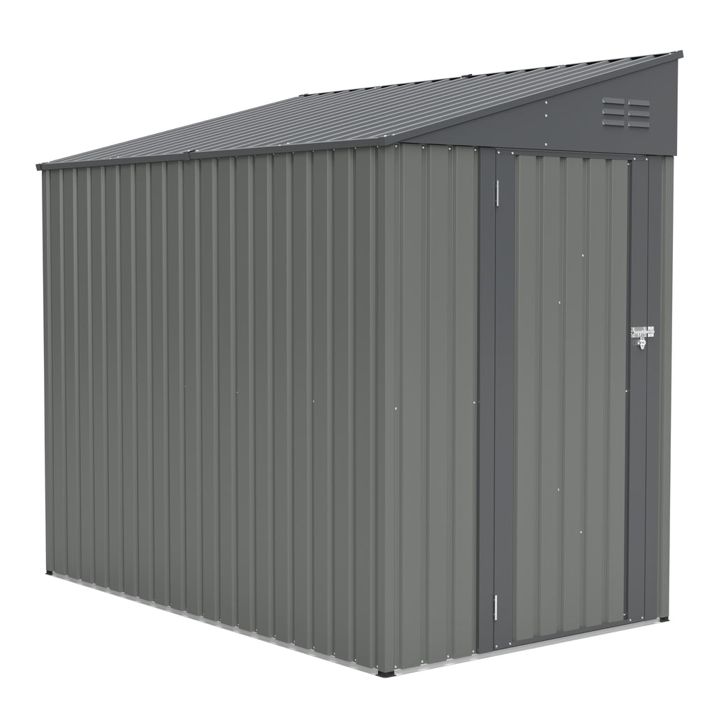 4x7 Foot Lean-To Shed in Olive