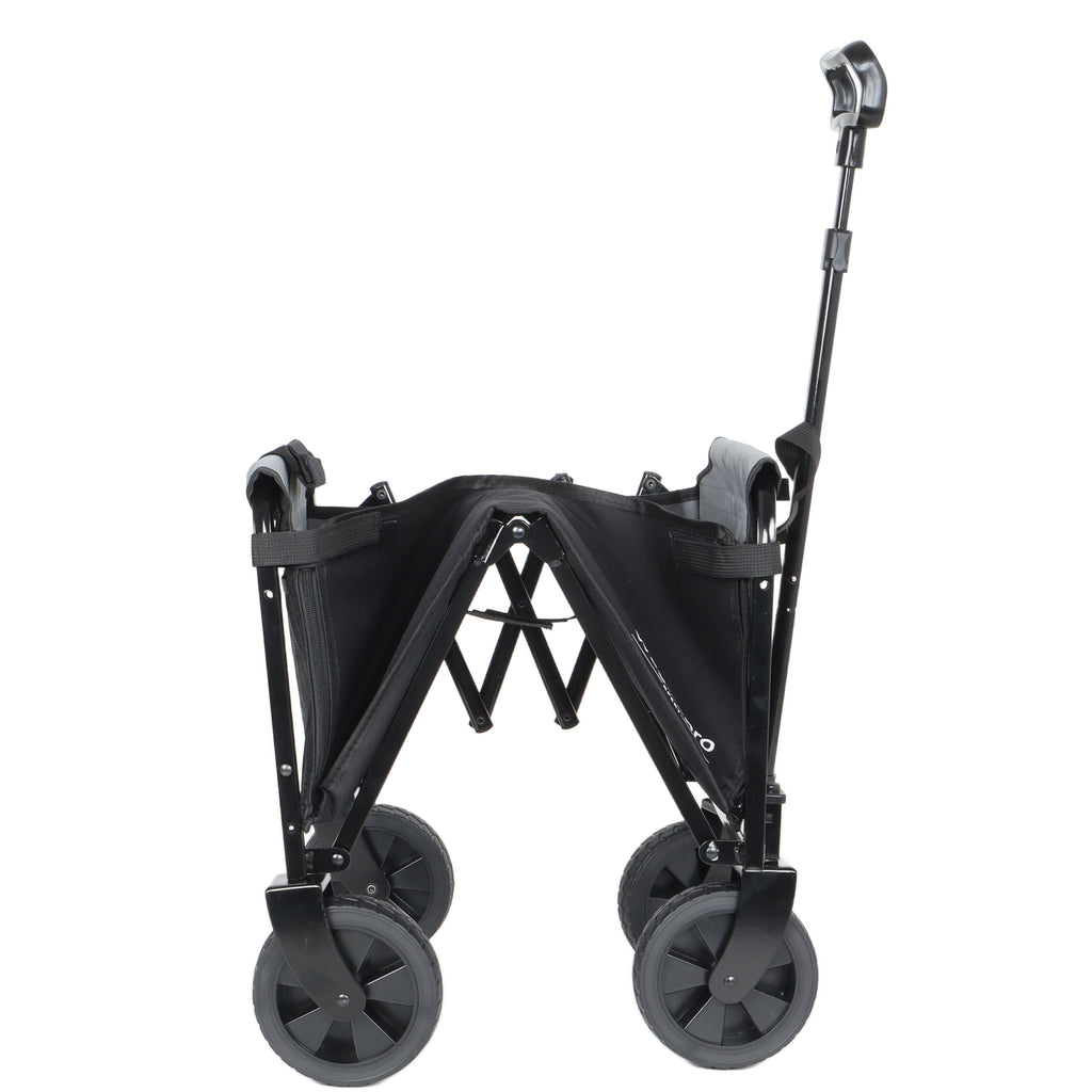 All-in-One Convertible Folding Trolley with Bench Seat and Dog Leash