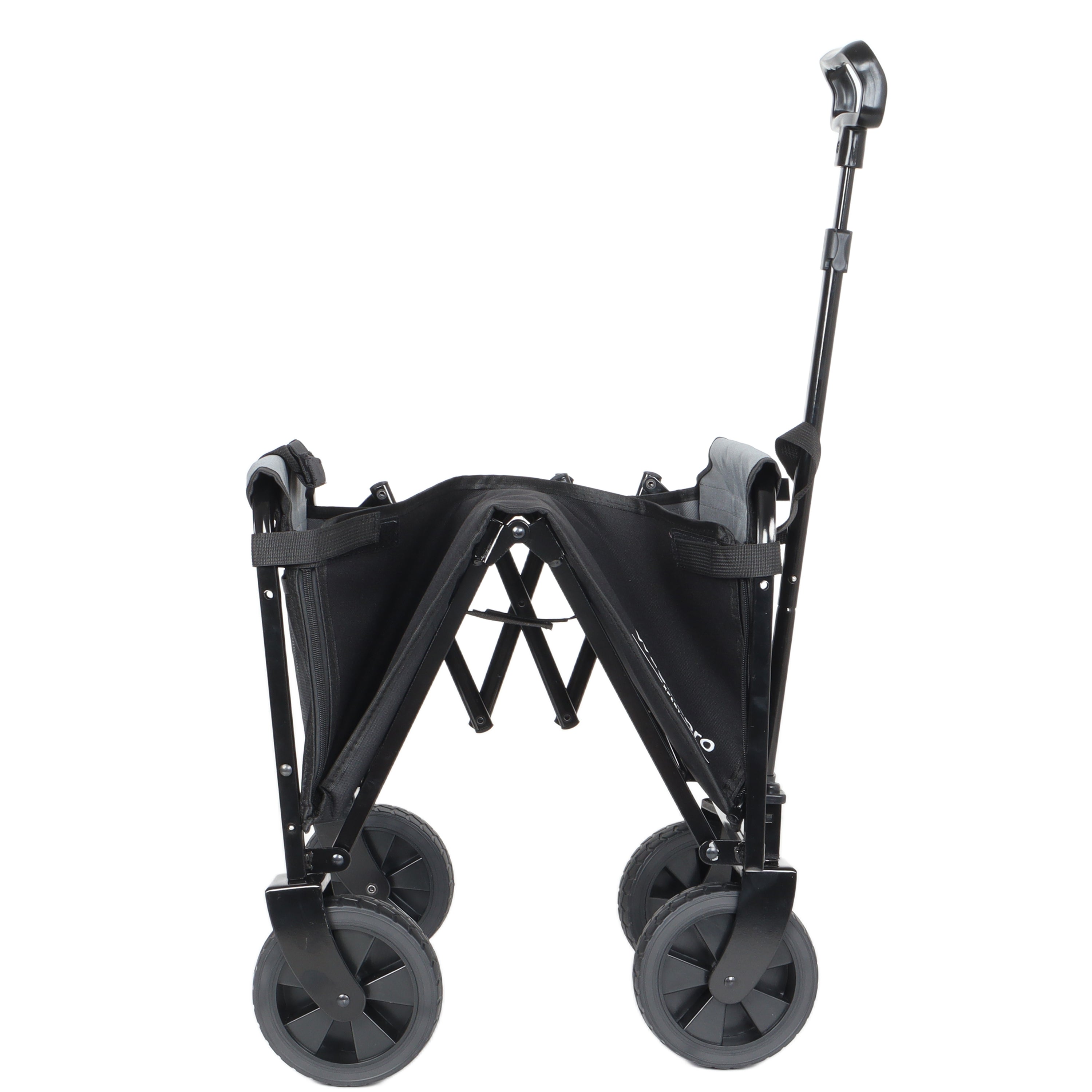 All-in-One Convertible Folding Trolley with Bench Seat and Dog Leash