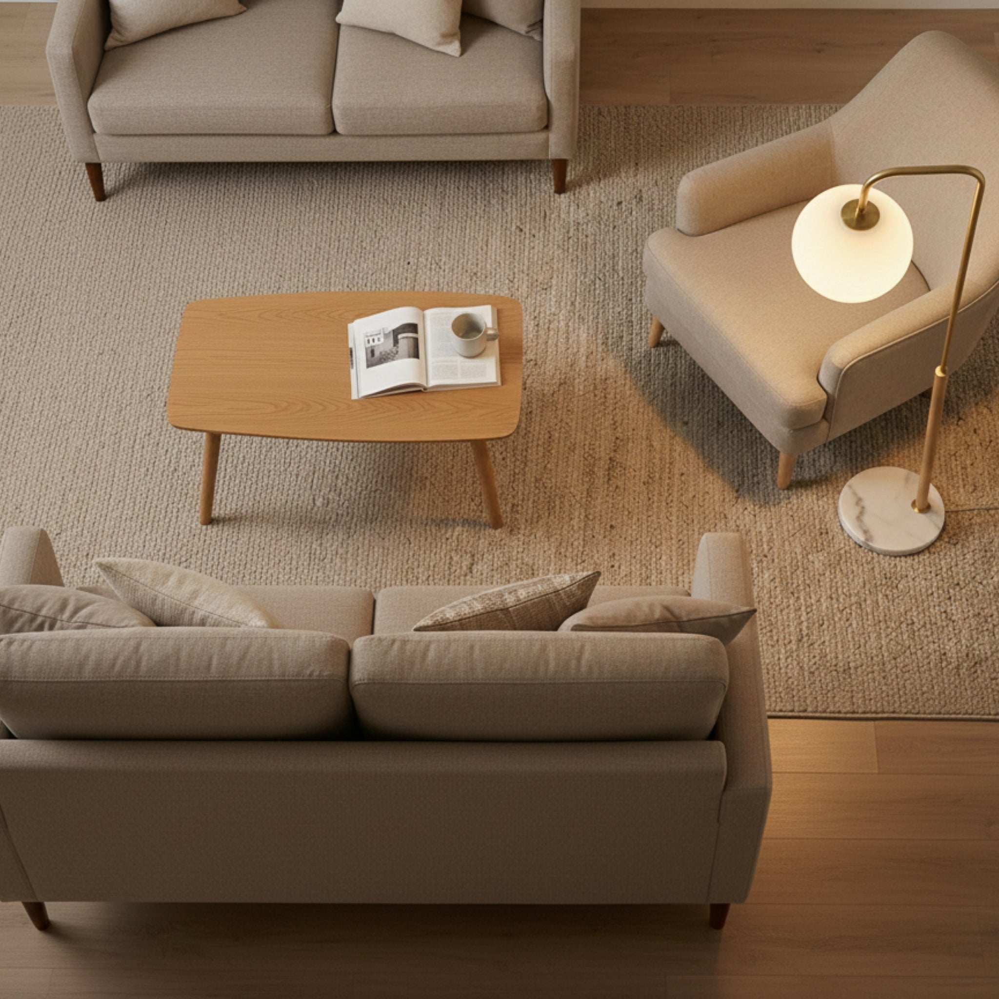 Tall Corner Floor Lamp, Solaris