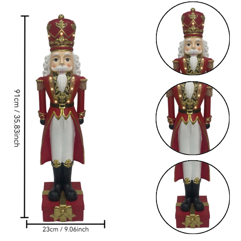 36'' Tall Christmas Nutcracker Soldier Statue
