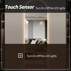 65" x 21" LED Full Length Wall Mirror