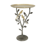 24-inch Metal Dual Bird Side Table