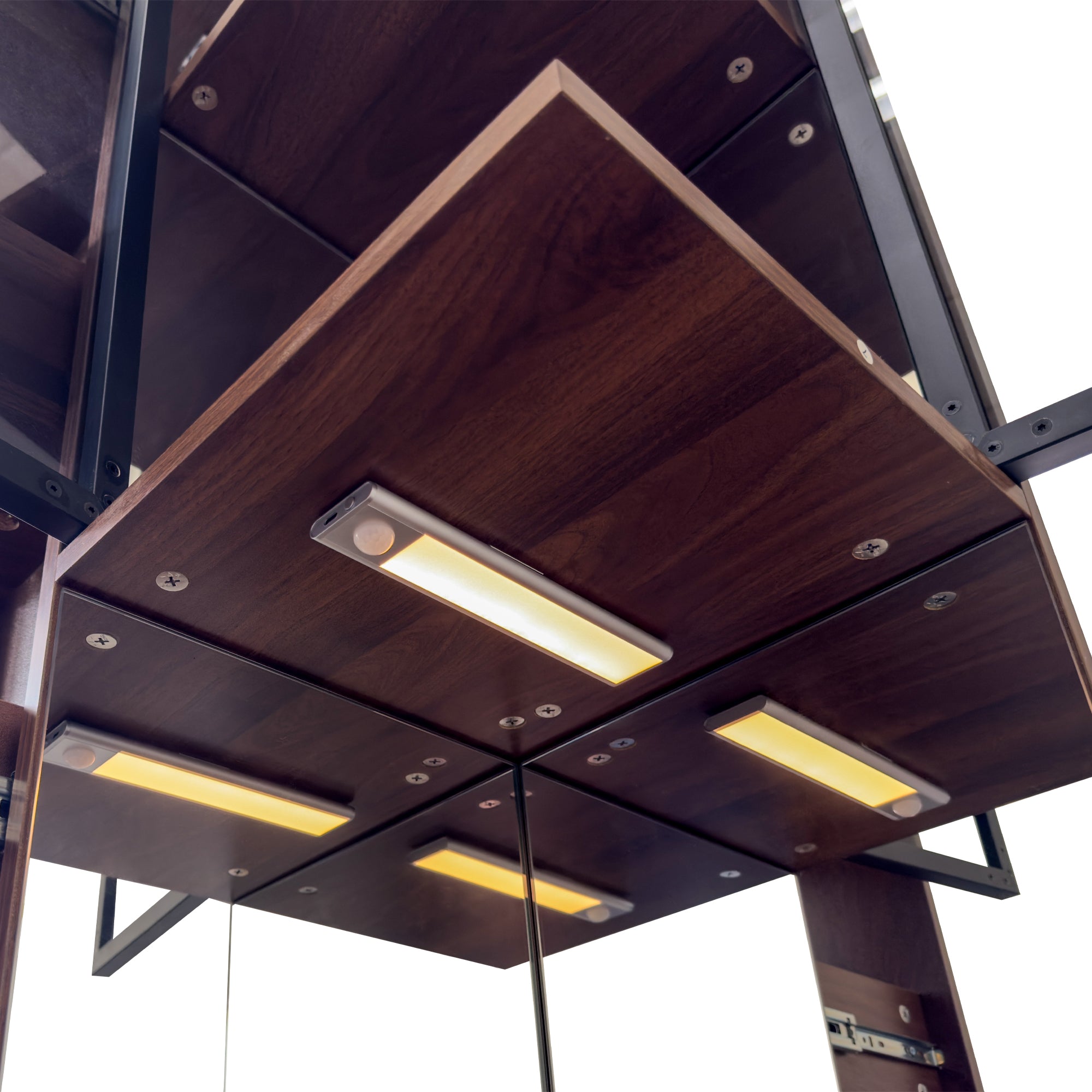 70" Display Cabinet with Glass Doors and Lights
