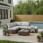 Fully Assembled 3-Piece Wicker Seating Group with Plush Cushions