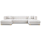Marlow U-Shaped Velvet Sofa