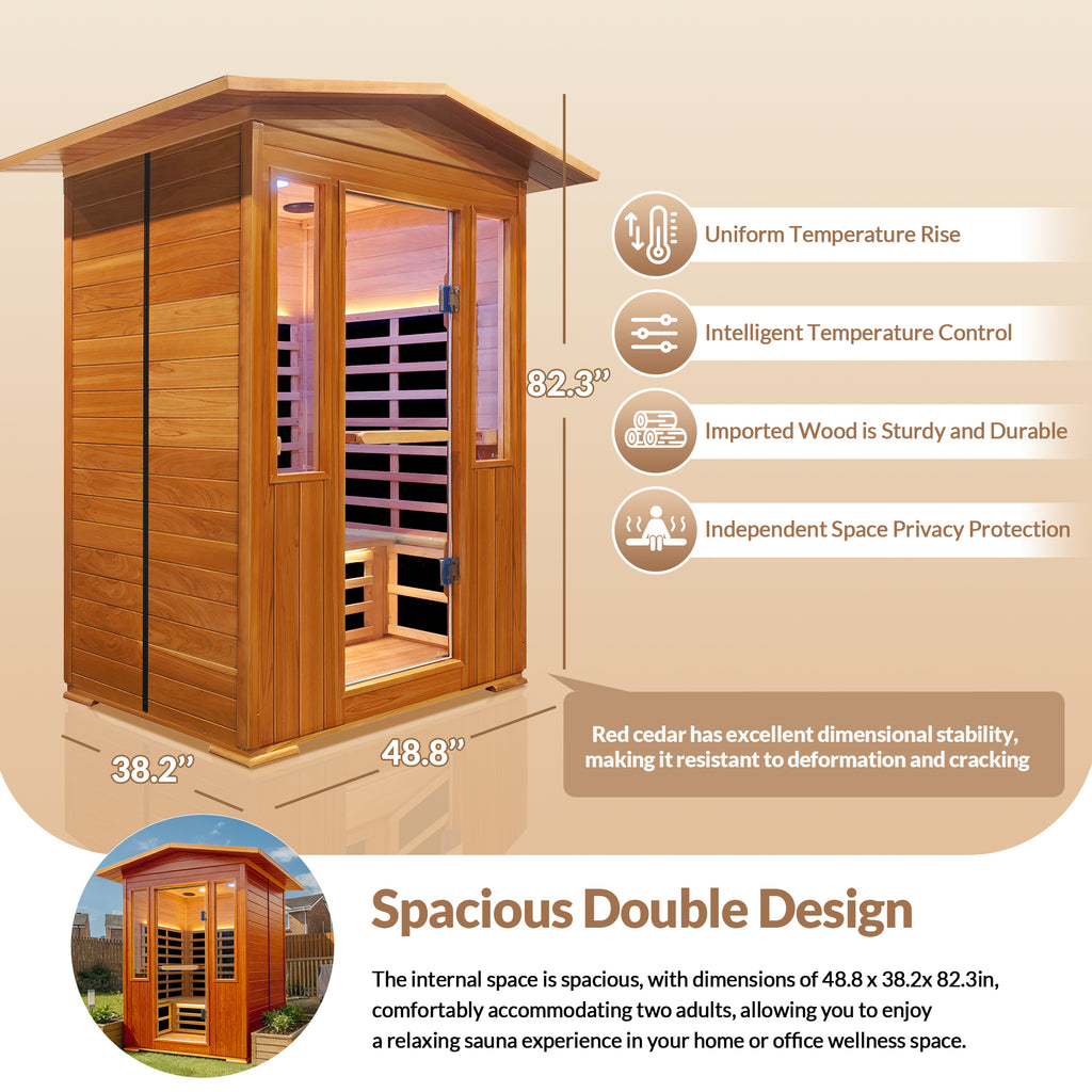 Outdoor Double Sauna