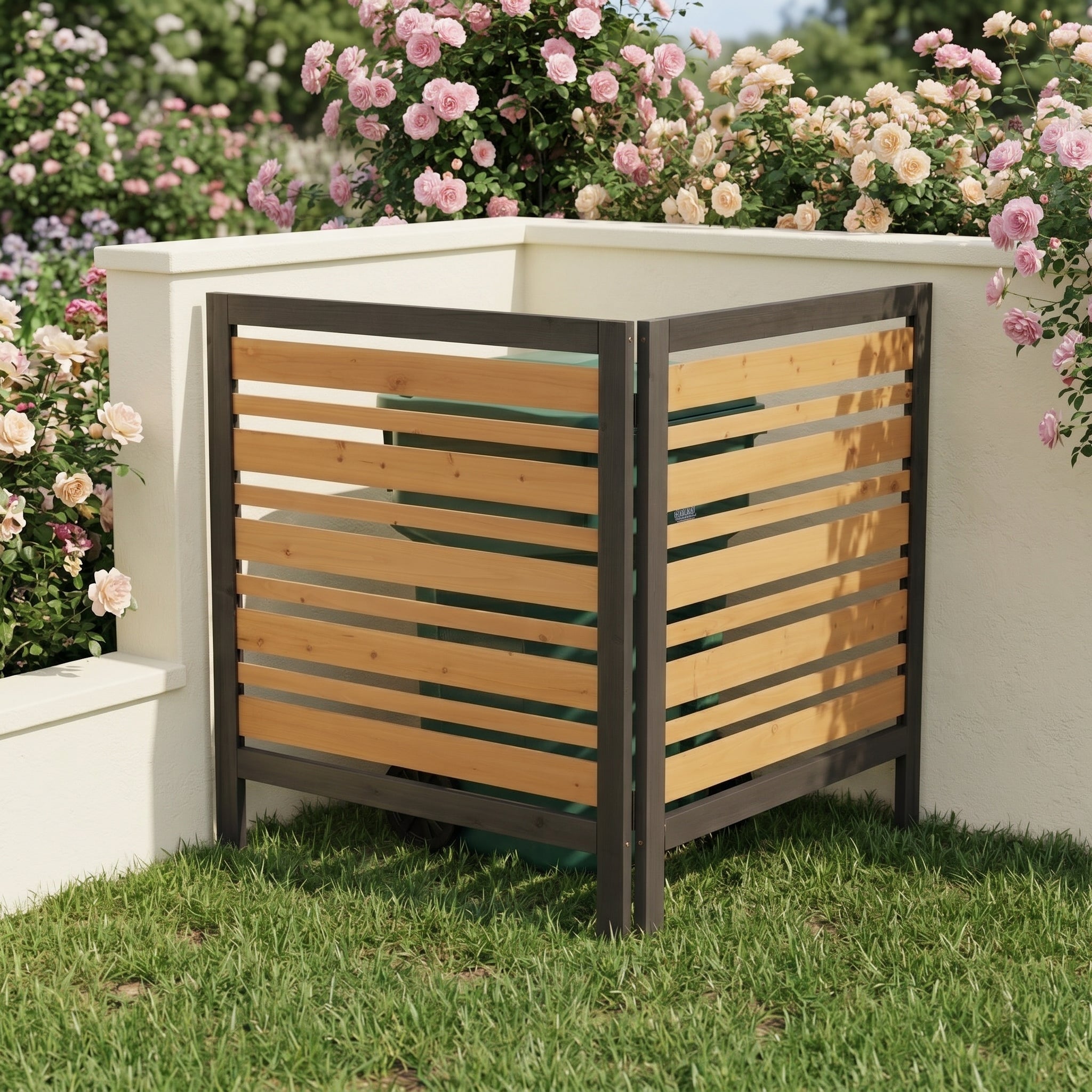 2-Panel Outdoor Air Conditioner Fence Screen