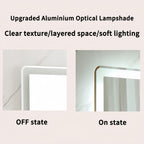 40x32 Inch LED Bathroom Mirror with Front Lights