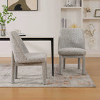 21.46" Wide Modern Minimalist Dining Chair Set Of Two