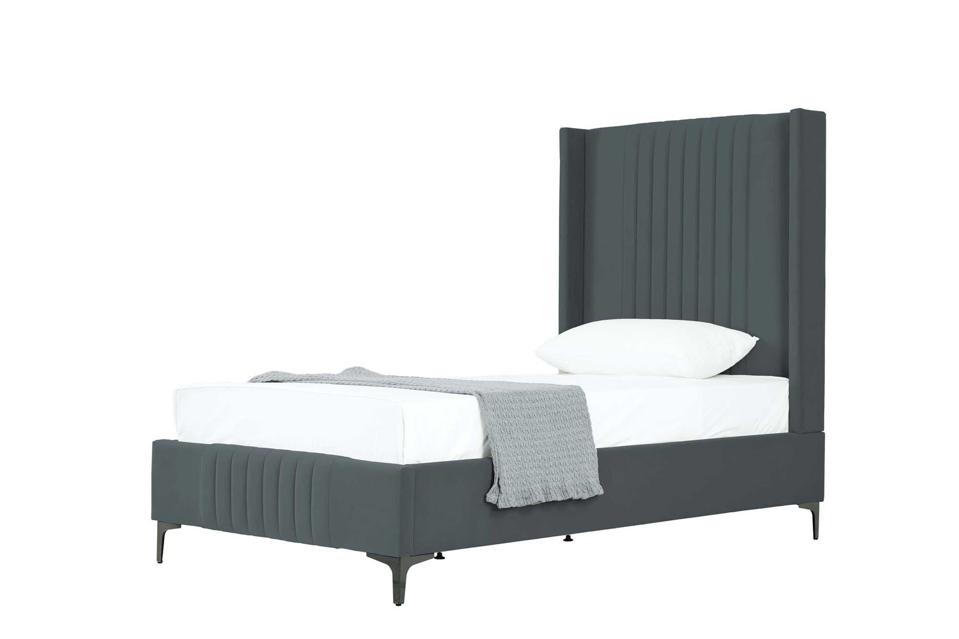Promenade Upholstered Velvet Twin Bed