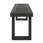 3-Piece Solid Acacia Wood Outdoor Dining Set, Sandblast Dark
