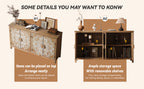 60" Wood Accent Cabinet with 4 Doors