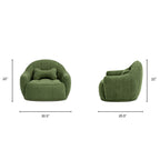 Louie 30.5" Dog Sofa Bed in Moss