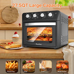 Plum Chef Air Fryer Oven 27.5QT - 6-in-1 Countertop Convection Oven