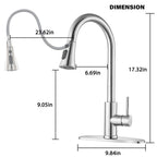 Brushed Nickel Pull-Down Kitchen Faucet