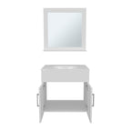Bathroom Set, Vanity Sink + Mirror with Storage