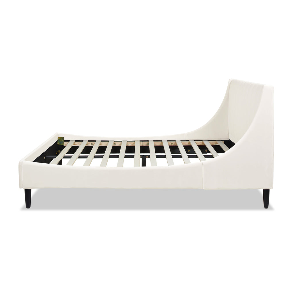 Aspen Vertical Tufted Modern Headboard Platform Bed Set, Queen