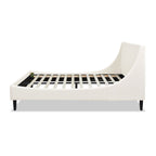 Aspen Vertical Tufted Modern Headboard Platform Bed Set, Queen