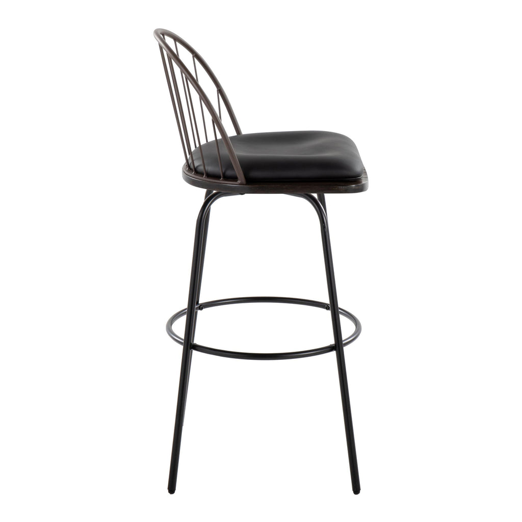 Riley 30" Fixed-Height Barstool with Swivel