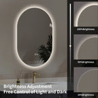 48*30 Inch Smart Wall Mounted LED Bathroom Mirror