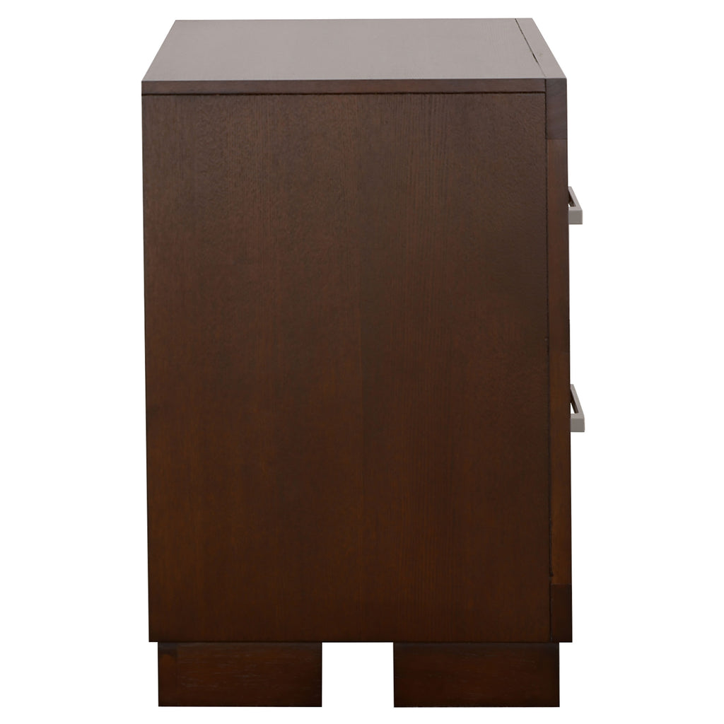 Polk Cappuccino 2-Drawer Nightstand