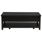 Sutter Distressed Java 2-Drawer Rectangular Coffee Table