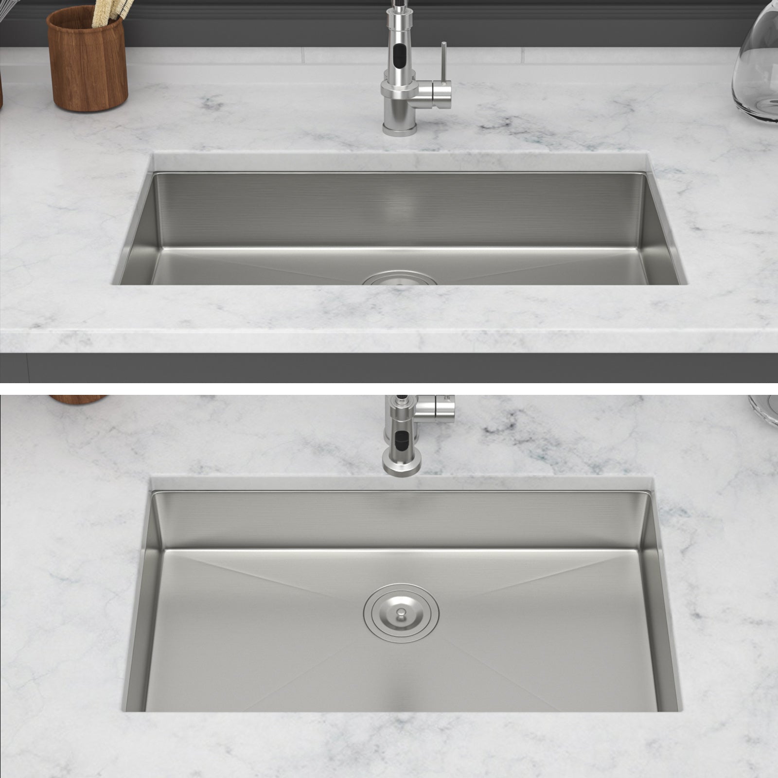 27 Inch ADA-Compliant Undermount Kitchen Sink