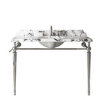 VICI 48" Bathroom Console Sink, Undermount Ceramic Vanity Basin & Panda