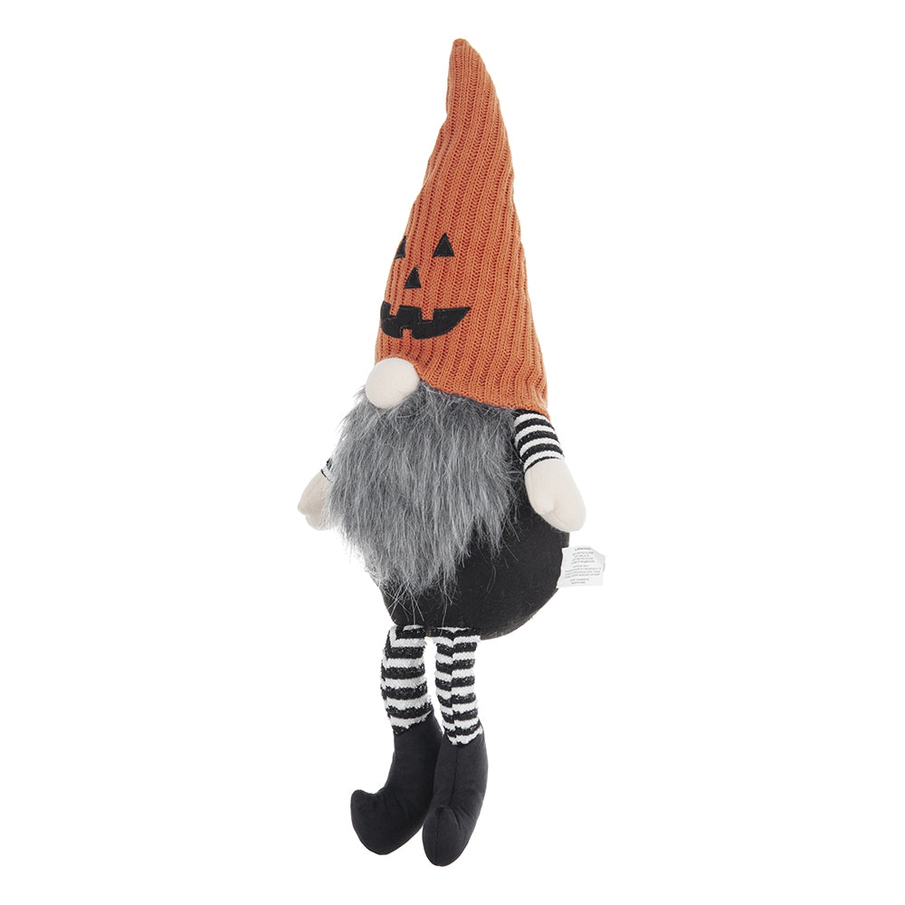 Fabric Sitting Gnome with Beard for Halloween