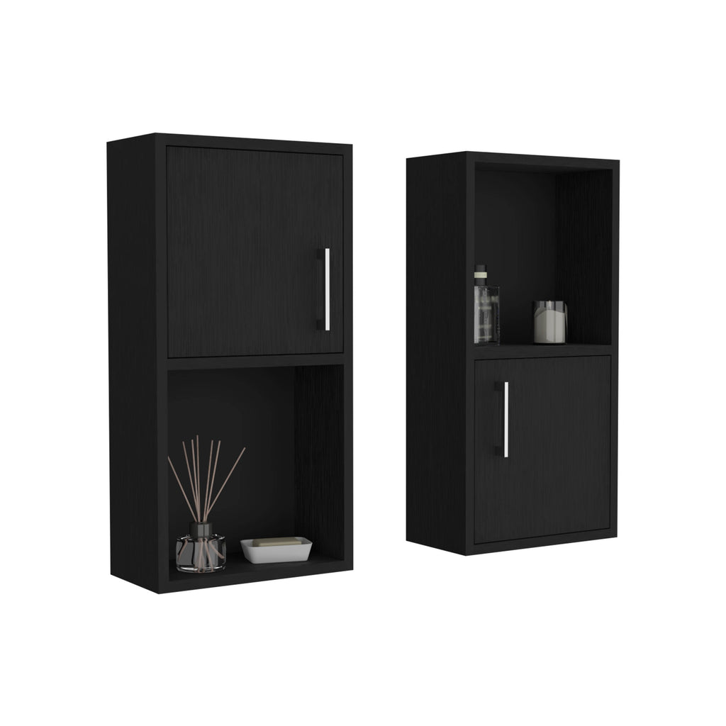 Wall Mounted Bathroom Medicine Cabinet - Eak 24" H, Two Doors