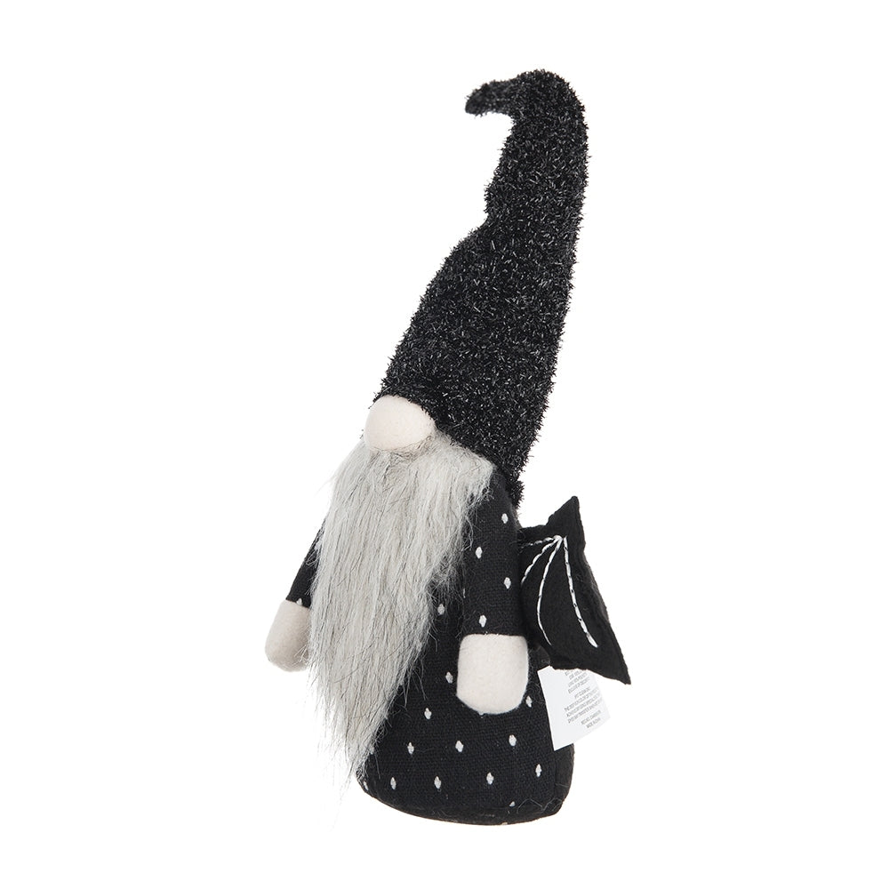 Fabric Black Gnome With Wings Decor