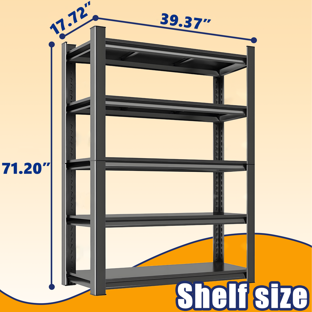 5-Tier Adjustable Storage Shelves for Garage