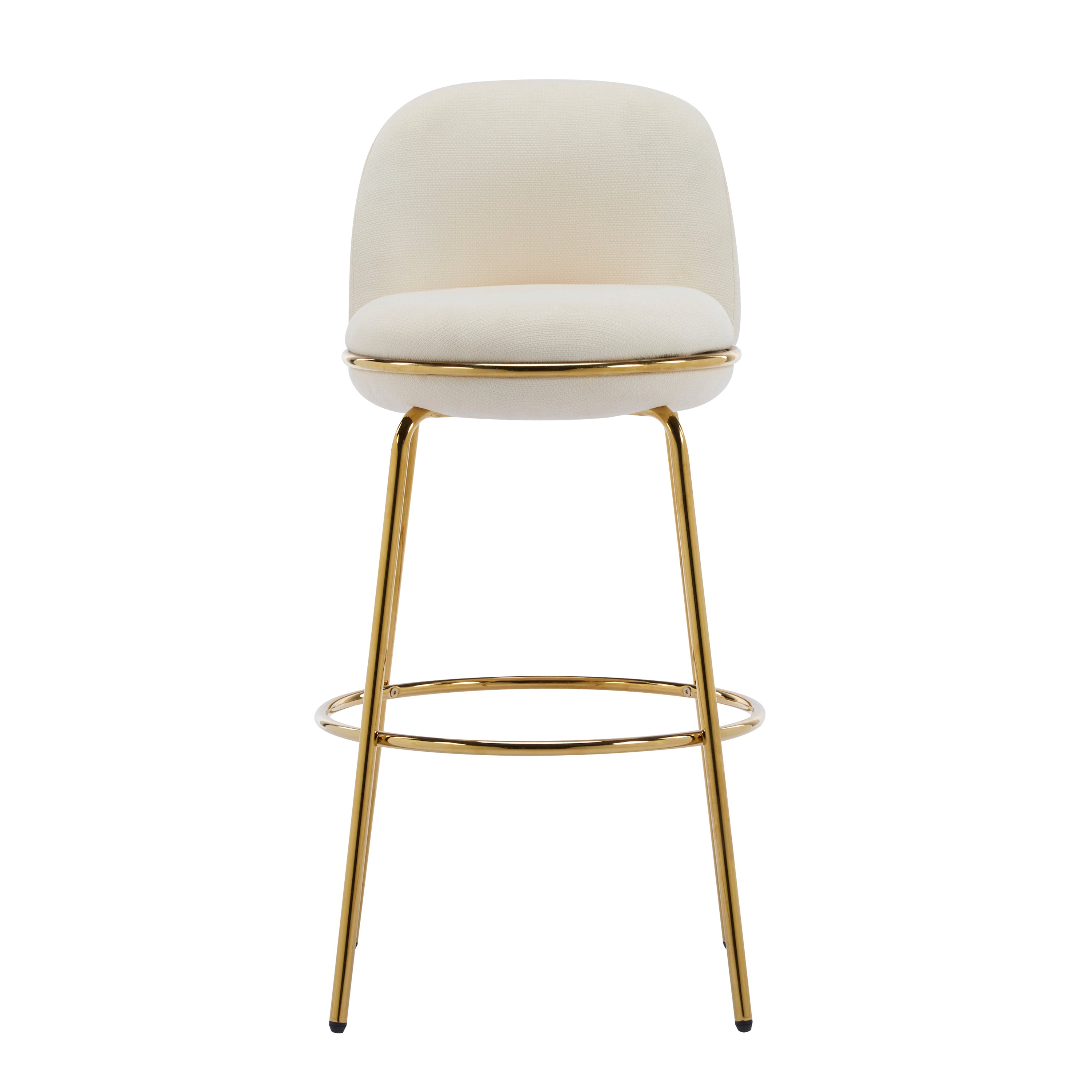 Rio Claro Indoor Metal Upholstered Barstool