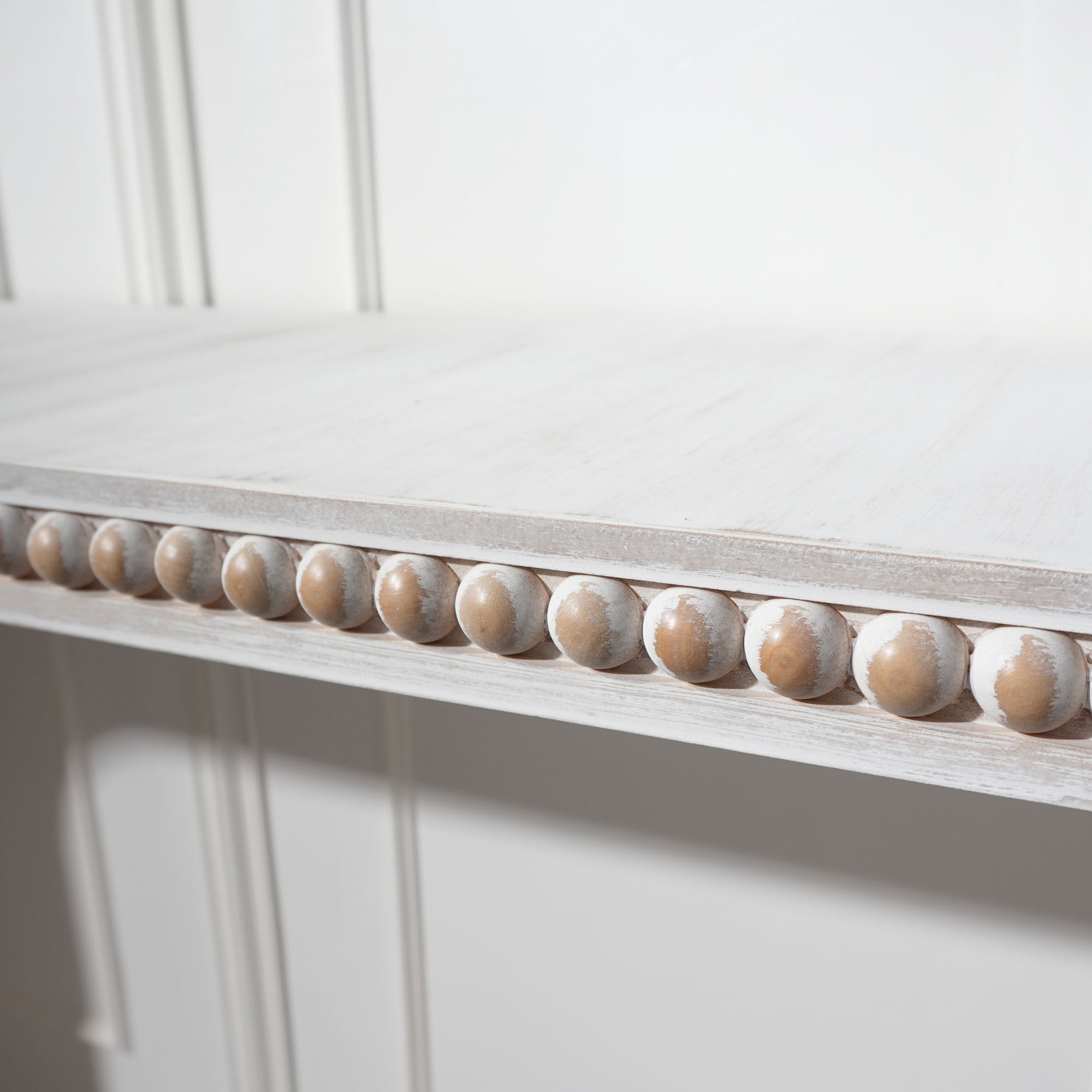 Washed White Console Table, 59in Entryway Table