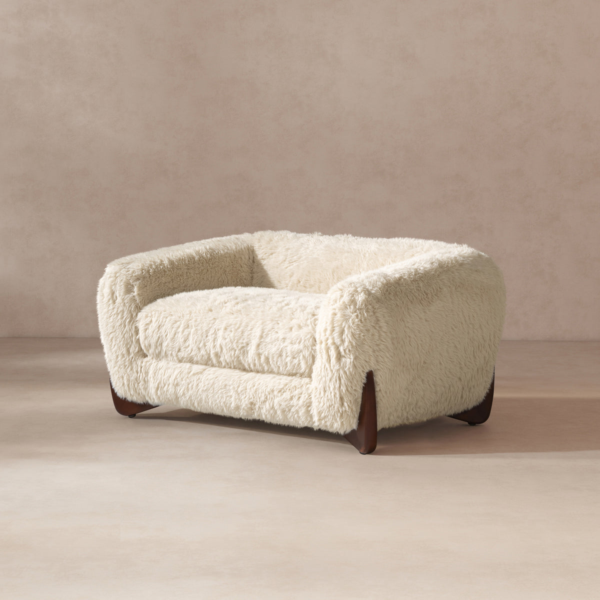 Alpine Sherpa Dog Sofa Bed, 36.5-Inch, Medium, Cream Beige