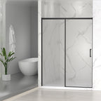 Semi-Frameless Sliding Shower Door, 56-60" W x 74" H