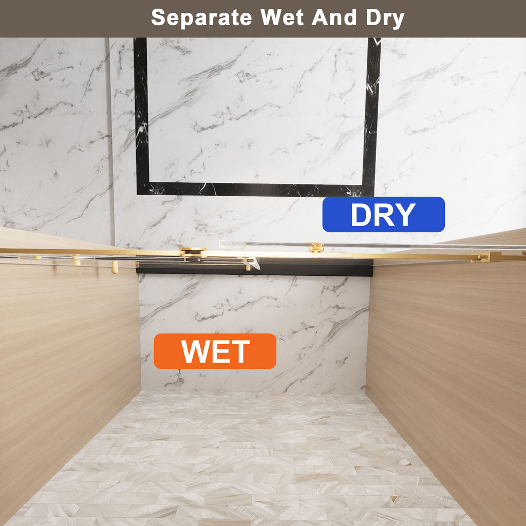 Frameless Single Sliding Shower Door