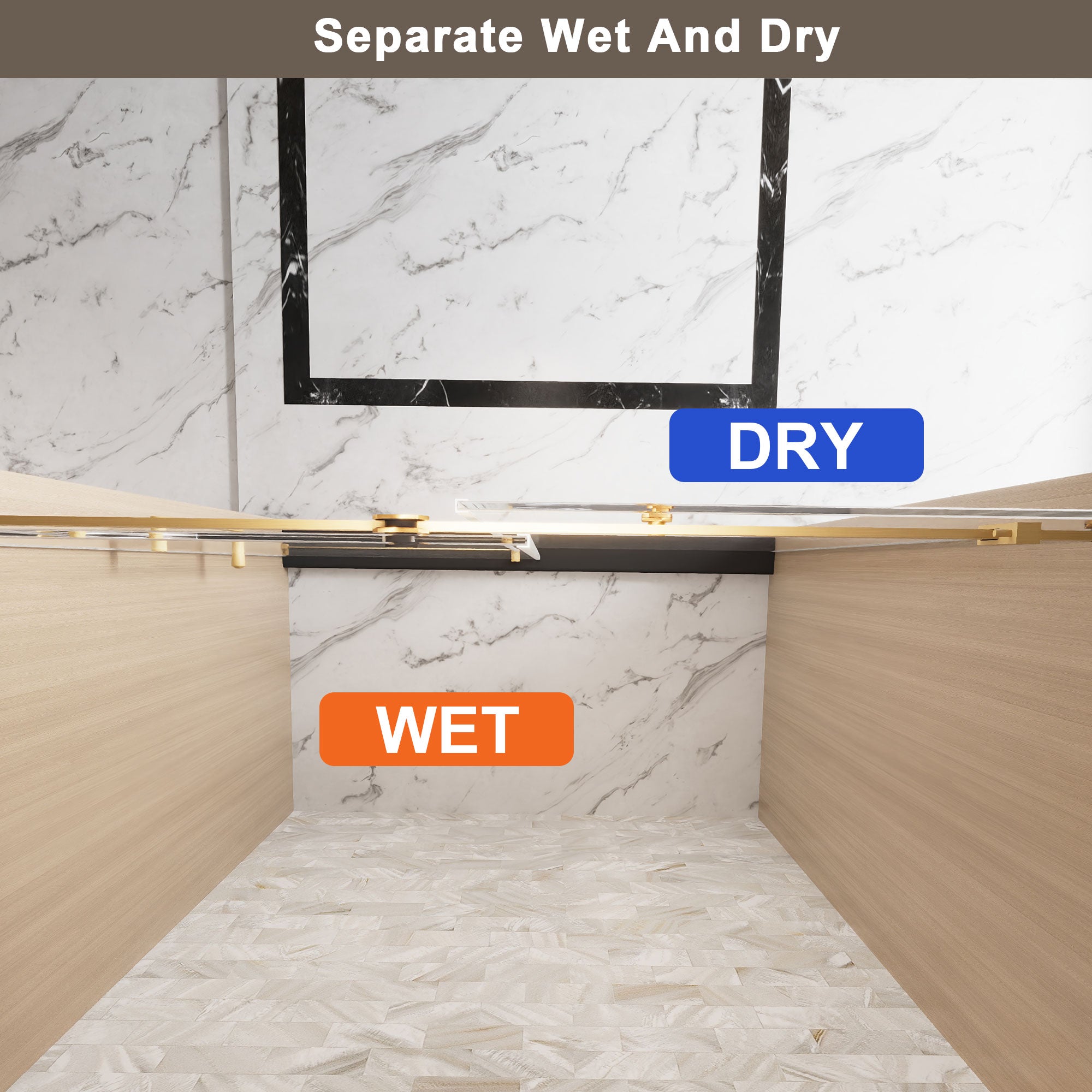 Frameless Single Sliding Shower Door