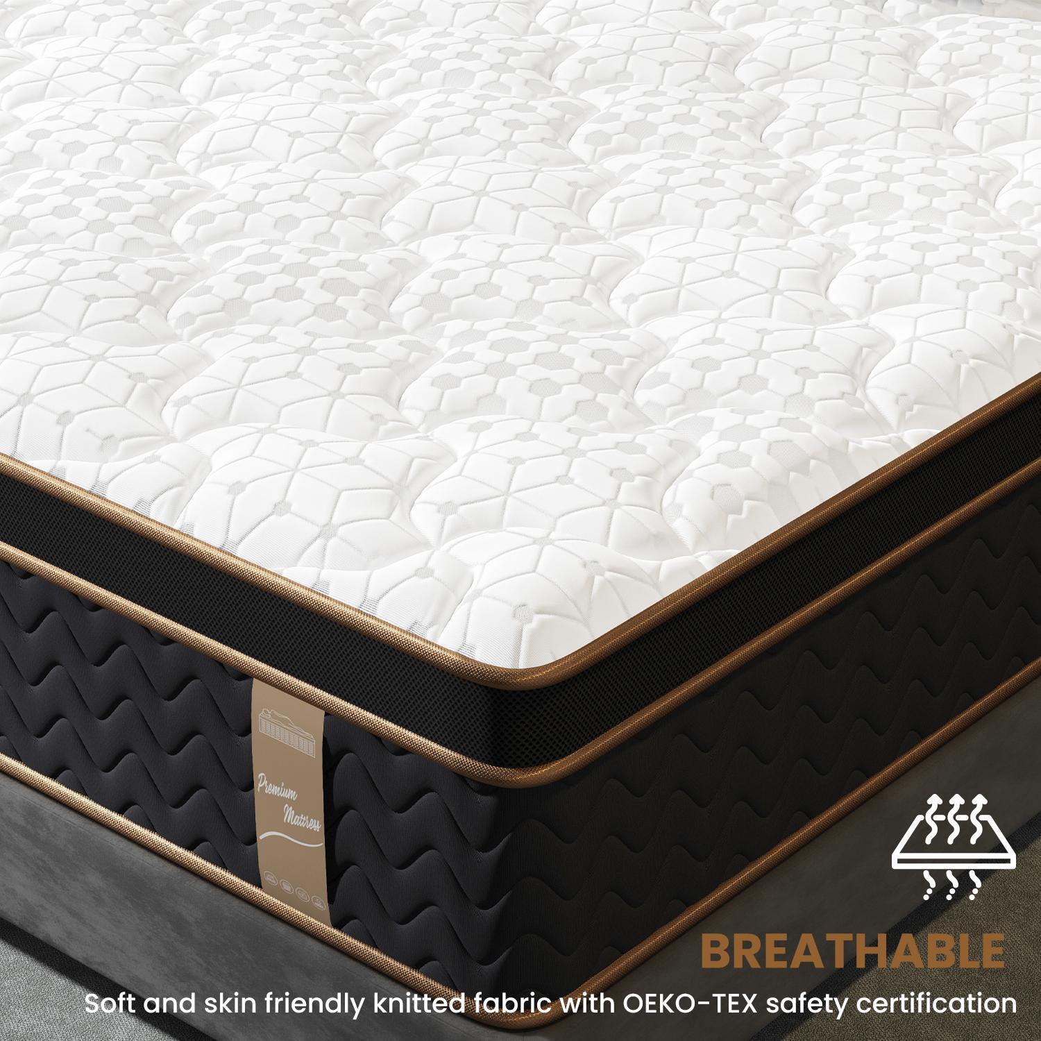 Home 10" Flexpedic Luxury Memory Foam & Pocket Spring Mattress