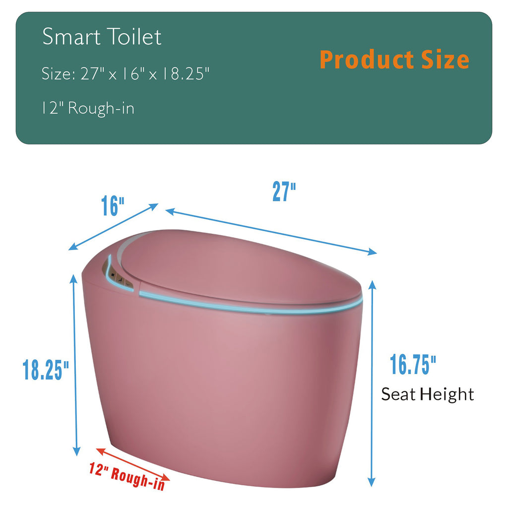 Unique Smart Toilet with Bidet Built In