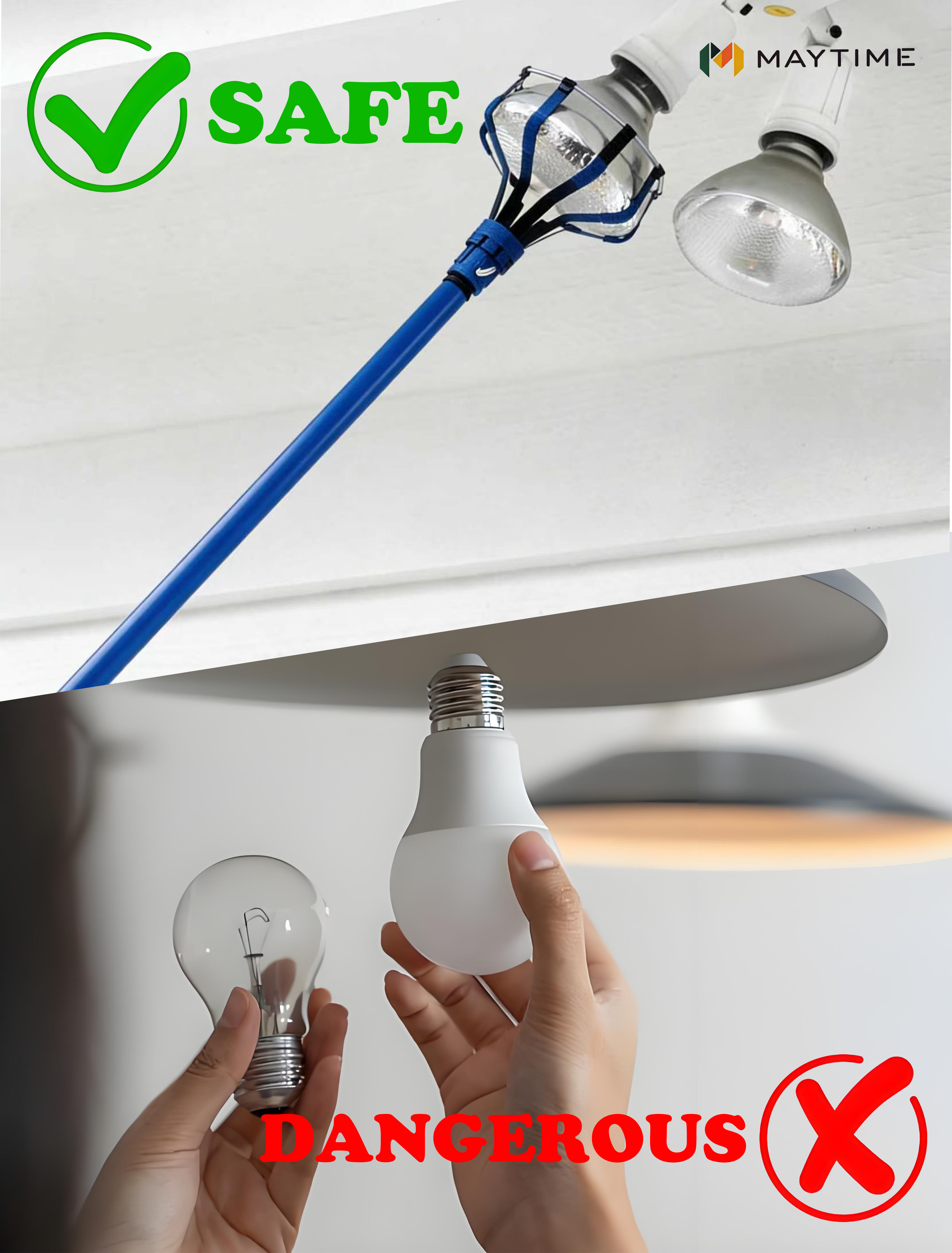 Bulb Changer Kit with 11 FT Pole